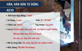 ĐƠN HÀNG HÀN, HÀN BÁN TỰ ĐỘNG - AICHI